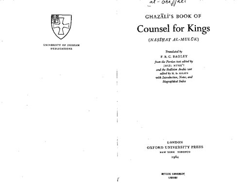 Book Of Counsel For Kings