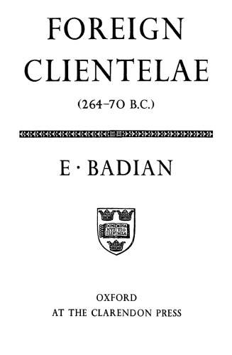 Foreign Clientelae, 264-70 B.C.