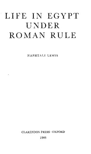 Life in Egypt Under Roman Rule