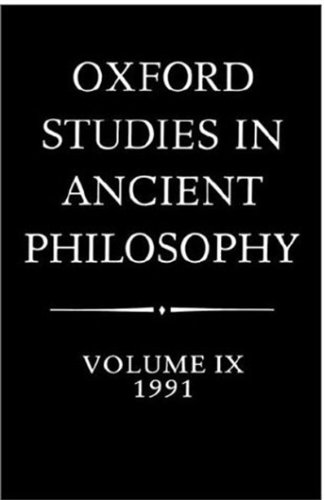 Oxford Studies in Ancient Philosophy