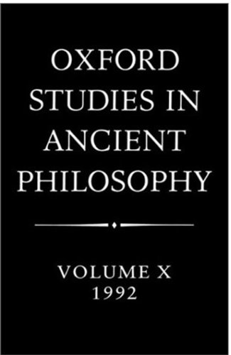 Oxford Studies in Ancient Philosophy