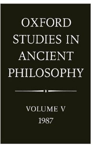 Oxford Studies in Ancient Philosophy