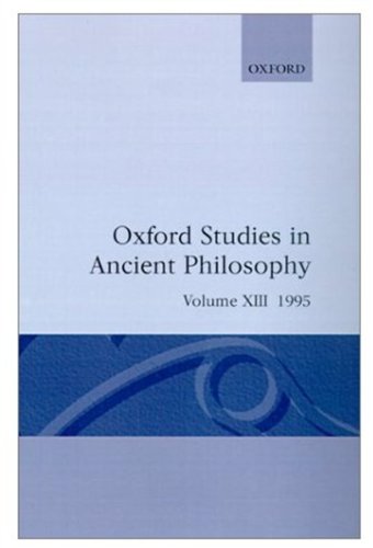 Oxford Studies in Ancient Philosophy