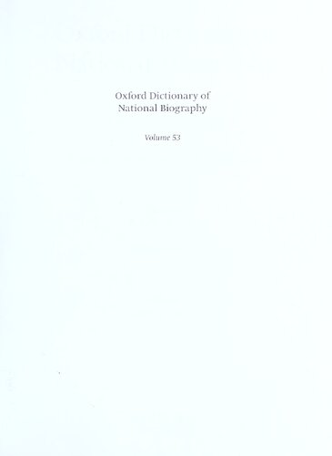 Oxford dictionary of national biography : from the earliest times to the year 2000