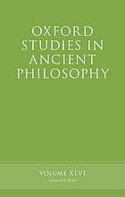 Oxford Studies in Ancient Philosophy, Volume 47