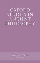 Oxford Studies in Ancient Philosophy, Volume 48