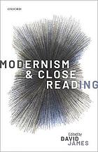 Modernism and Close Reading