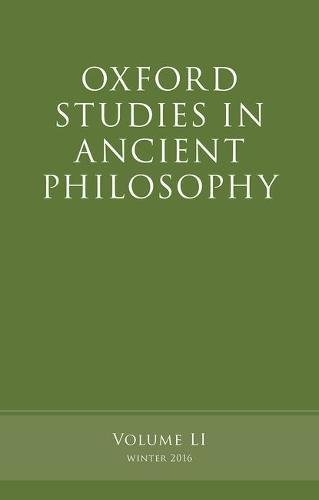 Oxford Studies in Ancient Philosophy, Volume 51