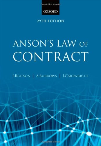 Anson's Law of Contract