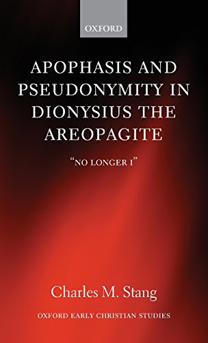 Apophasis and Pseudonymity in Dionysius the Areopagite