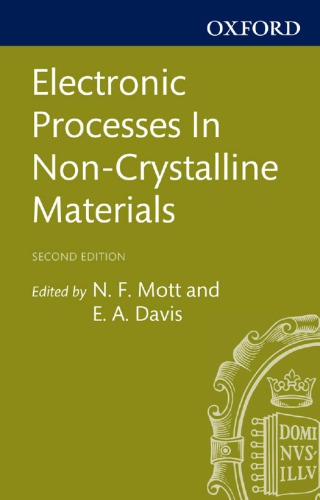 Electronic Processes in Non-Crystalline Materials