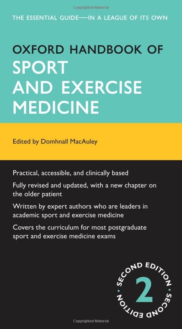 Oxford Handbook of Sport and Exercise Medicine