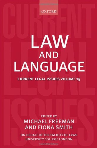 Current Legal Issues, Volume 15