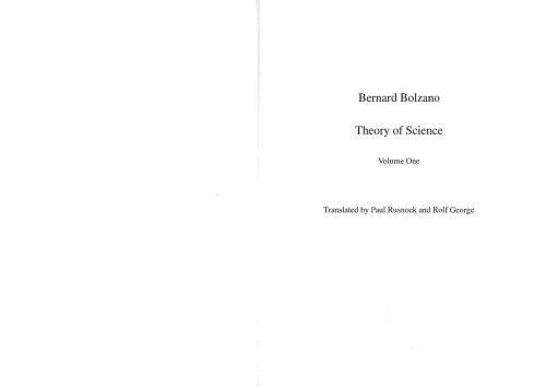 Theory of Science