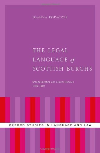 Legal Language of Scottish Burghs