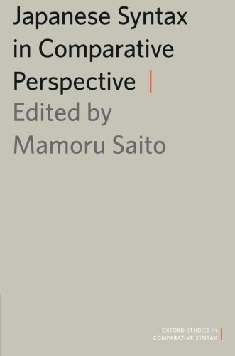 Japanese Syntax in Comparative Perspective