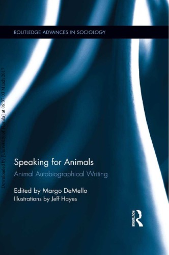 Speaking for animals : animal autobiographical writing