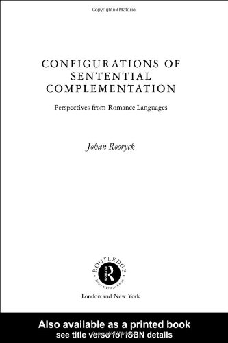 Configurations of Sentential Complementation