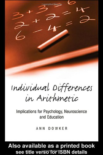 Individual Differences in Arithmetical Abilities