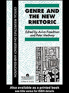 Genre and the New Rhetoric