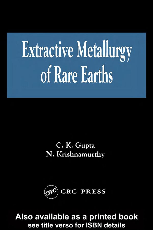 Extractive Metallurgy of Rare Earths