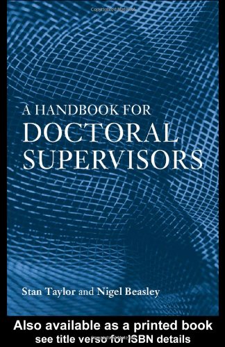 A Handbook for Doctoral Supervisors