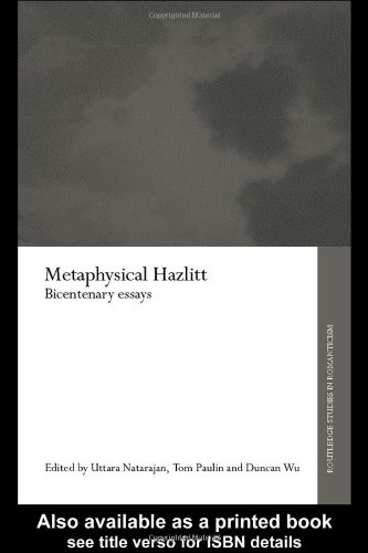 Metaphysical Hazlitt : Bicentenary Essays.