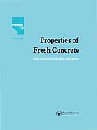 Properties of Fresh Concrete : Proceedings of the International RILEM Colloquium.