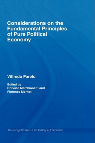 Considerations on the Fundamental Principles of Pure Political Economy