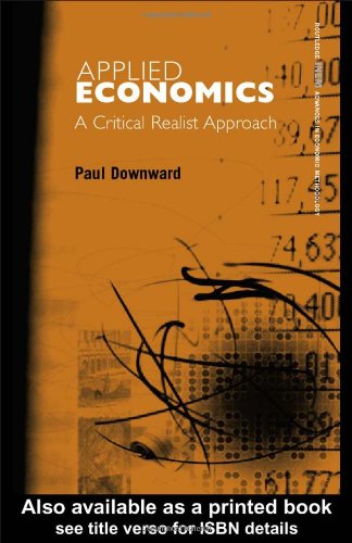 Applied Economics and the Critical Realist Critique