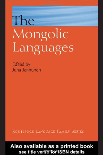 The Mongolic Languages