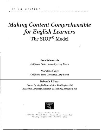 Making Content Comprehensible for English Learners