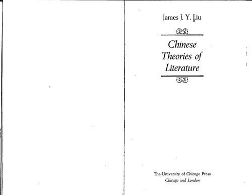 Chinese Theories of Literature