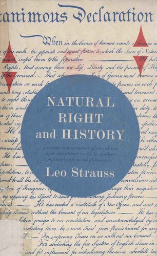 Natural Right And History