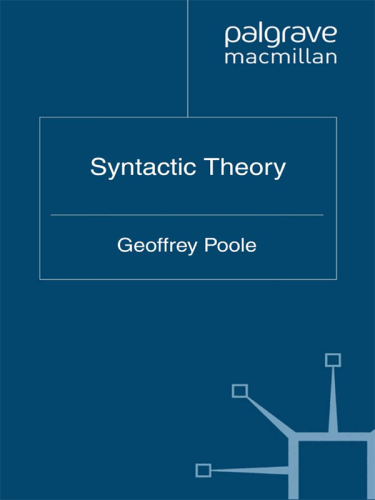 Syntactic Theory