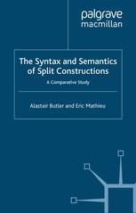 The syntax and semantics of split constructions : a comparative study