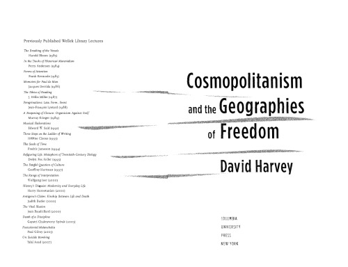 Cosmopolitanism and the Geographies of Freedom