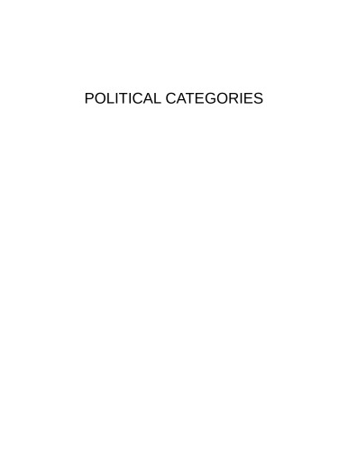 Political Categories