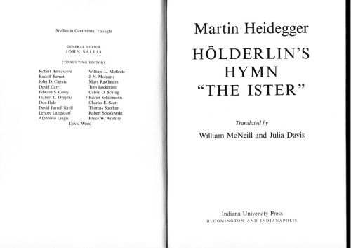 Hölderlin's Hymn The Ister