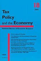 Tax Policy and the Economy, Volume 18