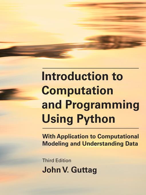 Introduction to Computation and Programming Using Python