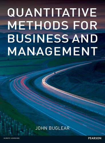 Quantitative Methods for Business and Management Students