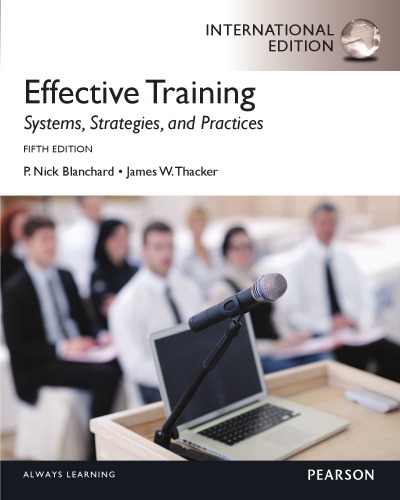 Effective Training: International Edition - PDF.