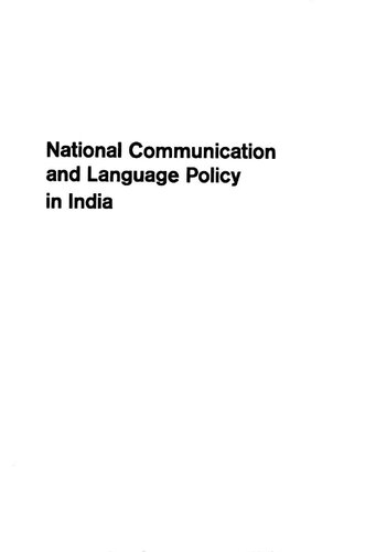 National communication and language policy in India.