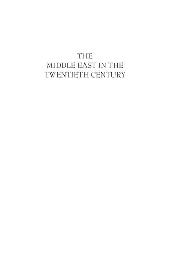 The Middle East in the Twentieth Century