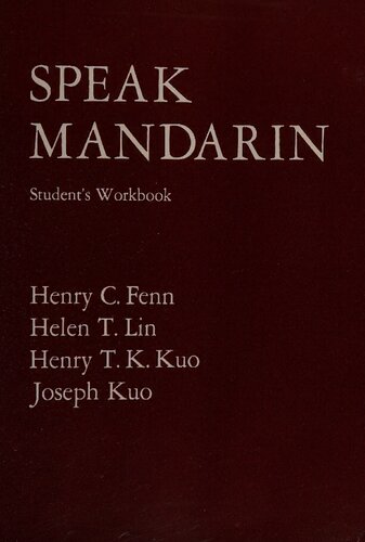 Speak Mandarin Teachers Manual