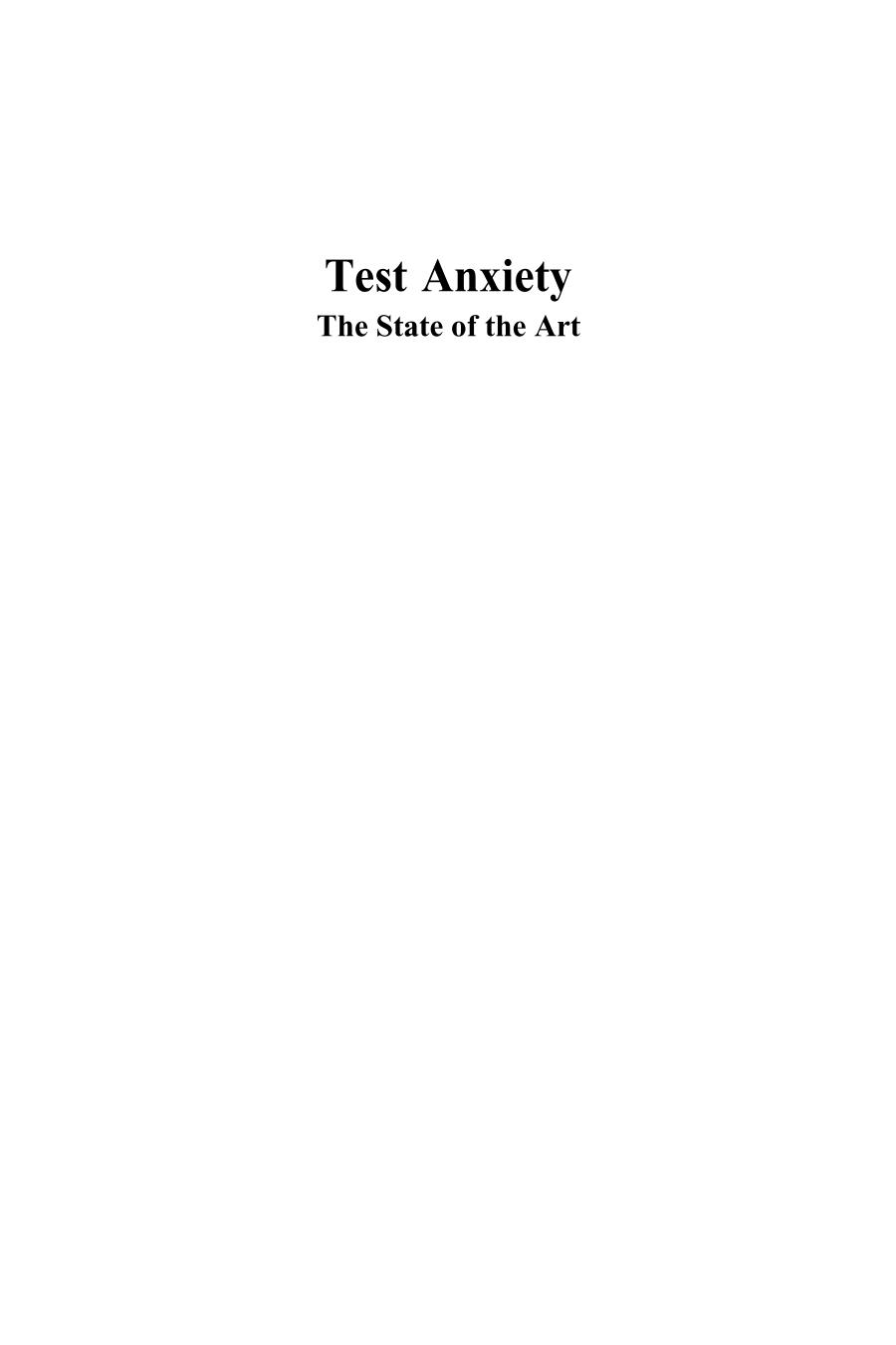 Test Anxiety