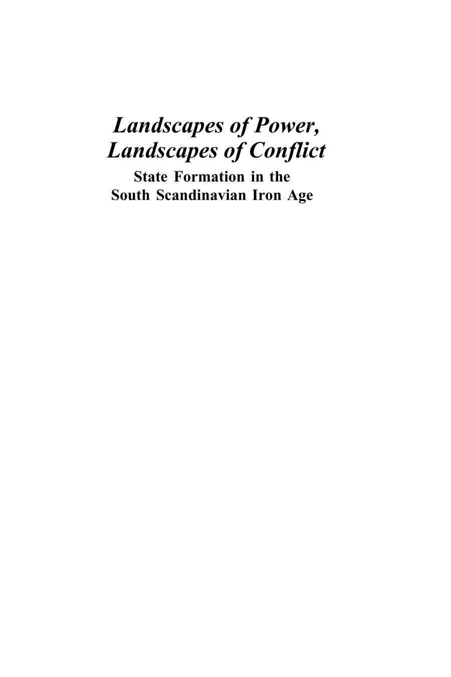 Landscapes of Power, Landscapes of Conflict