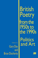 British Poetry From The 1950s To The 1990s