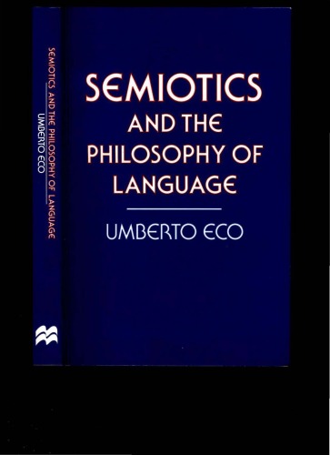 Semiotics And The Philosophy Of Language